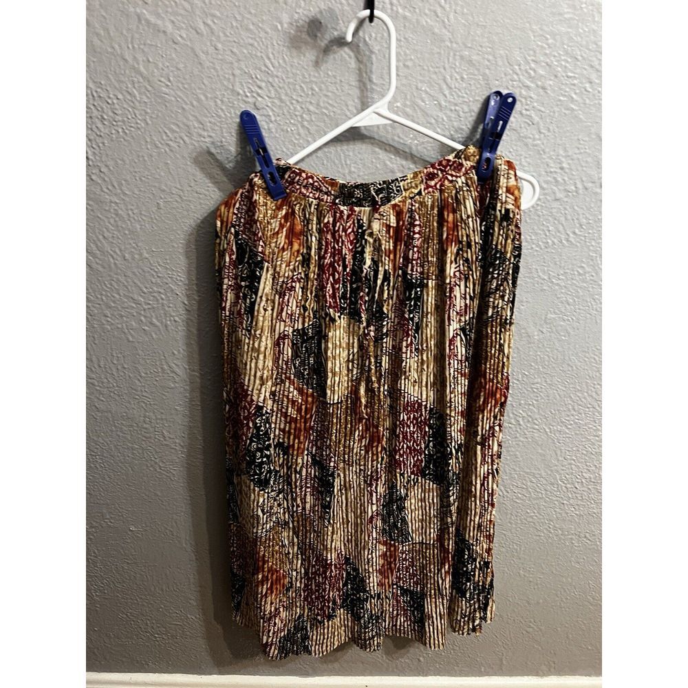 Alfred Dunner Broomstick Maxi Skirt Lined Pull On Women's Size‎  8